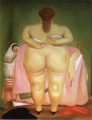 Woman Stapling Her Bra Fernando Botero